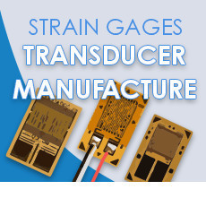 STRAIN TRANSDUCER MANUFACTURE text and three gages
