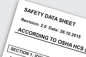 a sample safety data sheet for micro-measurements products