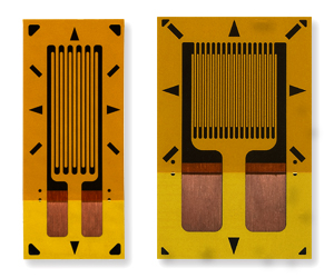 Linear pattern strain gages