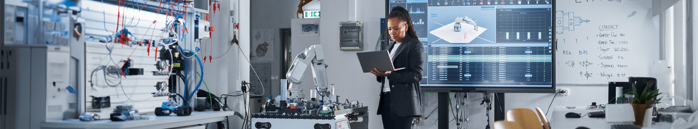 engineer working in lab